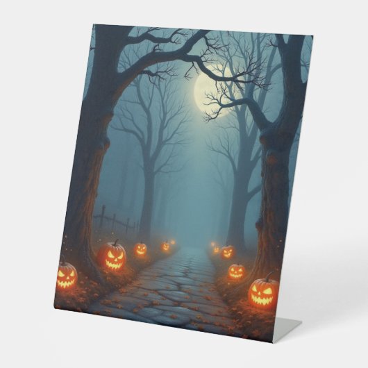 オウムかぼちゃ道 台座サイン (正面)