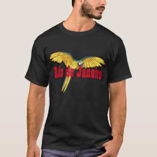 オウムが付いているリオデジャネイロ Tシャツ