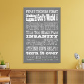 オウムことわざ&スローガン1キャンバス キャンバスプリント (インサイチュ (リビング))