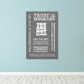 オウムことわざ&スローガン3キャンバス キャンバスプリント (インサイチュ (ウッドフロア))