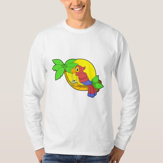 オウムとココナッツ Tシャツ (正面)