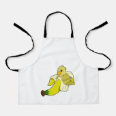 オウムとバナナ エプロン (正面)