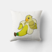 オウムとバナナ クッション (裏面)