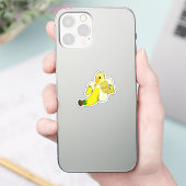 オウムとバナナ シール (スマートフォン)