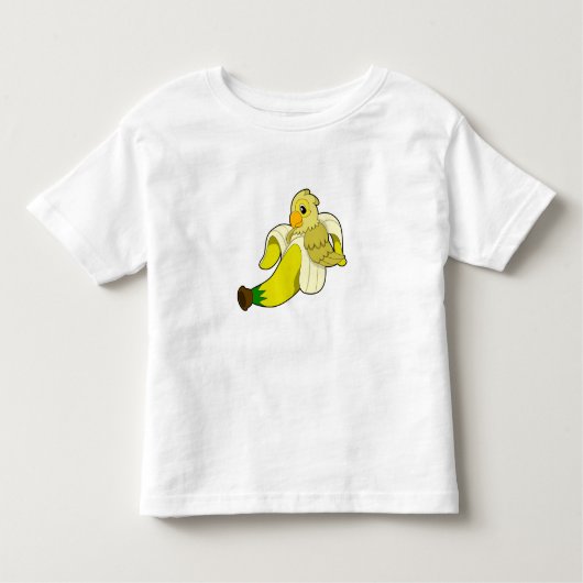 オウムとバナナ トドラーTシャツ (正面)