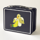 オウムとバナナ メタルランチボックス (裏面)