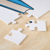 オウムと本 ジグソーパズル (側面)