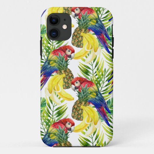 オウムと熱帯の果物 Case-Mate iPhoneケース (裏面)