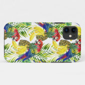 オウムと熱帯の果物 Case-Mate iPhoneケース (裏面(横))