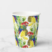 オウムと熱帯果物 紙コップ (裏面)