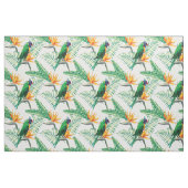 オウムと花 ファブリック (ヤード)