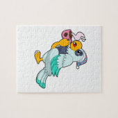 オウムにコーヒーを入れる ジグソーパズル (横)