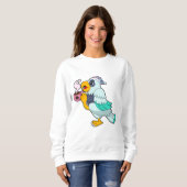 オウムにコーヒーを入れる スウェットシャツ (正面フル)