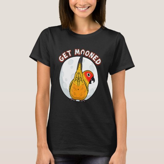 オウムに取り付かれて太陽の下に隠れる Tシャツ (正面)
