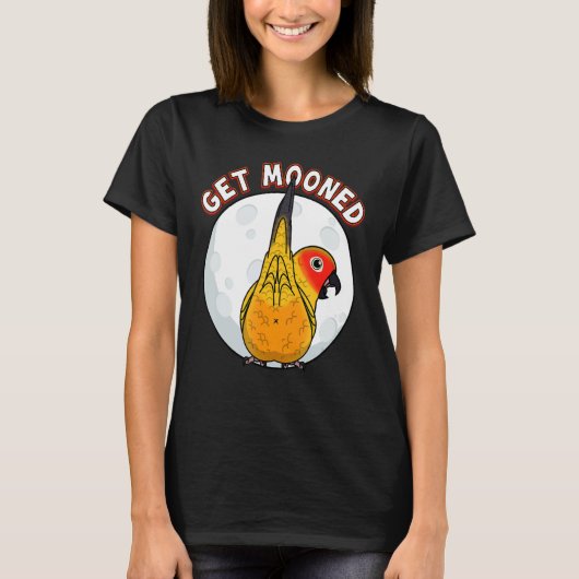 オウムに取り付かれて太陽の下に隠れる Tシャツ (正面)