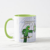 オウムのおりの戦いのマグ マグカップ (左)