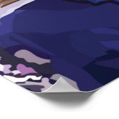 オウムのイヤリングを着た少女 ポスター (角)