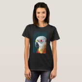 オウムのオウム鳥の鳥マカオ動物の野生動物 Tシャツ (正面フル)