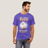 オウムのオカメインコの飼い主さんあるある 楽しい Tシャツ (正面フル)