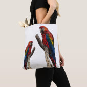 オウムのカスタムな全にプリントのトートバック トートバッグ (クローズアップ)