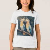 オウムのカップル トライブレンドTシャツ (正面)