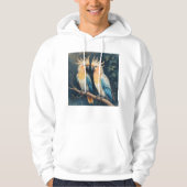 オウムのカップル パーカ (正面)