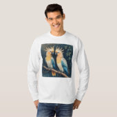 オウムのカップル Tシャツ (正面フル)