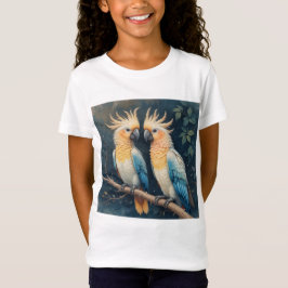 オウムのカップル Tシャツ