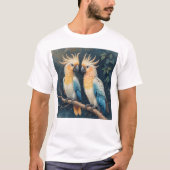 オウムのカップル Tシャツ (正面)
