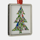 オウムのクリスマスツリー メタルオーナメント (右)