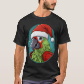 オウムのクリスマス Tシャツ (正面)