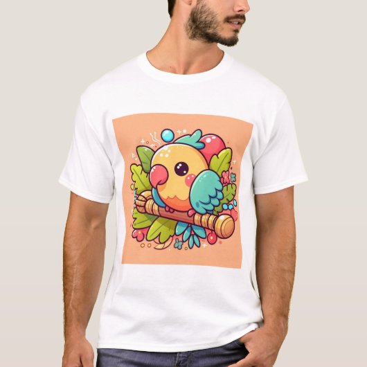 オウムのシャツ Tシャツ (正面)