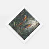 オウムのジャングル スタンダードランチョンナプキン (角)