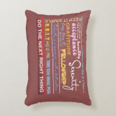 オウムのスローガンv15の枕をカスタマイズ アクセントクッション (正面(垂直))