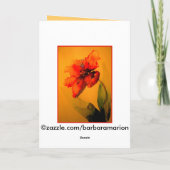 オウムのチューリップ カード (裏面)