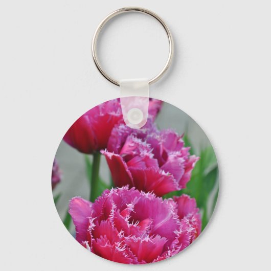 オウムのチューリップ キーホルダー (正面)