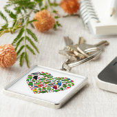 オウムのハート キーホルダー (側面)