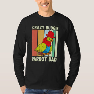 オウムのパパ、バカなインコ、カラフルで可愛い鳥のミーム Tシャツ