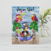 オウムのビーチのパーティの招待状- SRF 招待状 (スタンド正面)