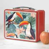 オウムのピクニックフードボックス メタルランチボックス (インサイチュ)