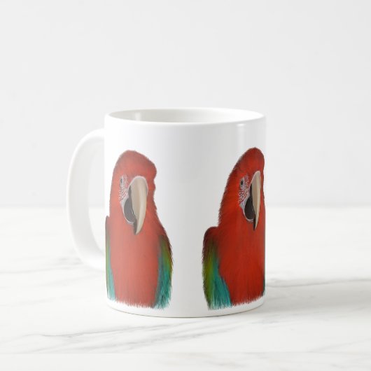 オウムのマグ コーヒーマグカップ (正面左)