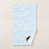 オウムのラブモノグラム バスタオルセット (ハンドタオル)