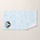 オウムのラブモノグラム バスタオルセット (ハンドタオル)