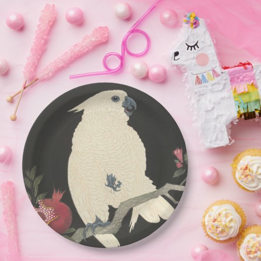 オウムのヴィンテージの日本のなファインアートの紙皿 ペーパープレート (パーティー)