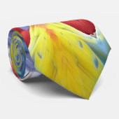 オウムの万華鏡のように千変万化するパターン ネクタイ (ロール)