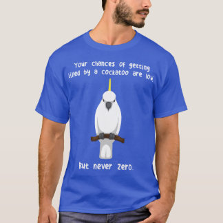 オウムの仲間 キバタン 絶対ゼロ友達 Tシャツ