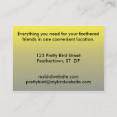 オウムの名刺 名刺 (裏面)