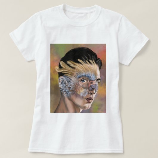 オウムの女性Tシャツ Tシャツ (デザイン正面)