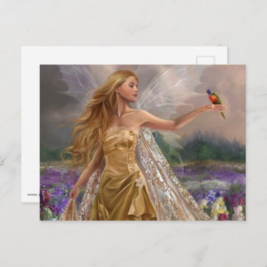 オウムの妖精 ポストカード (正面/裏面)