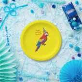 オウムの子供の誕生日パーティー ペーパープレート (パーティー)